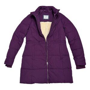 FAT FACE Designer Fleece Lined RECYCLED POLYESTER FILL Parka Coat Womens XS